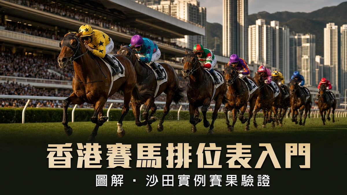 香港賽馬排位表怎樣看?新手圖解+沙田實例賽果驗證
