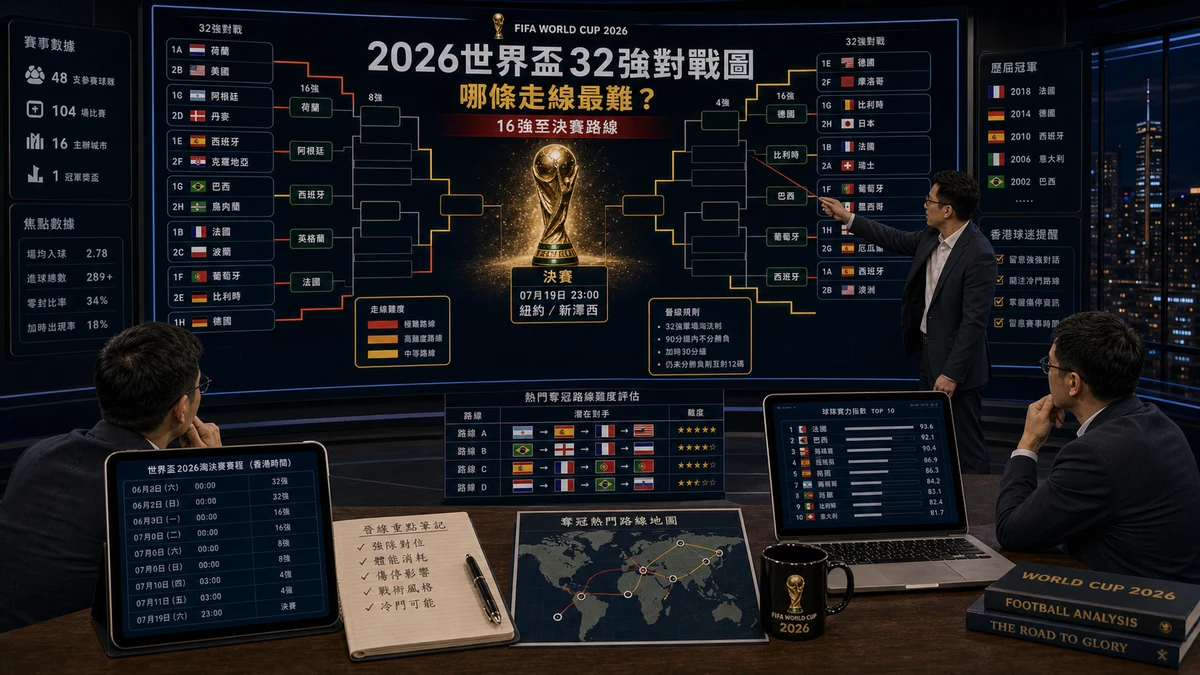 世界盃2026淘汰賽對戰圖|晉級路線+奪冠之路,預測下一個對手是誰