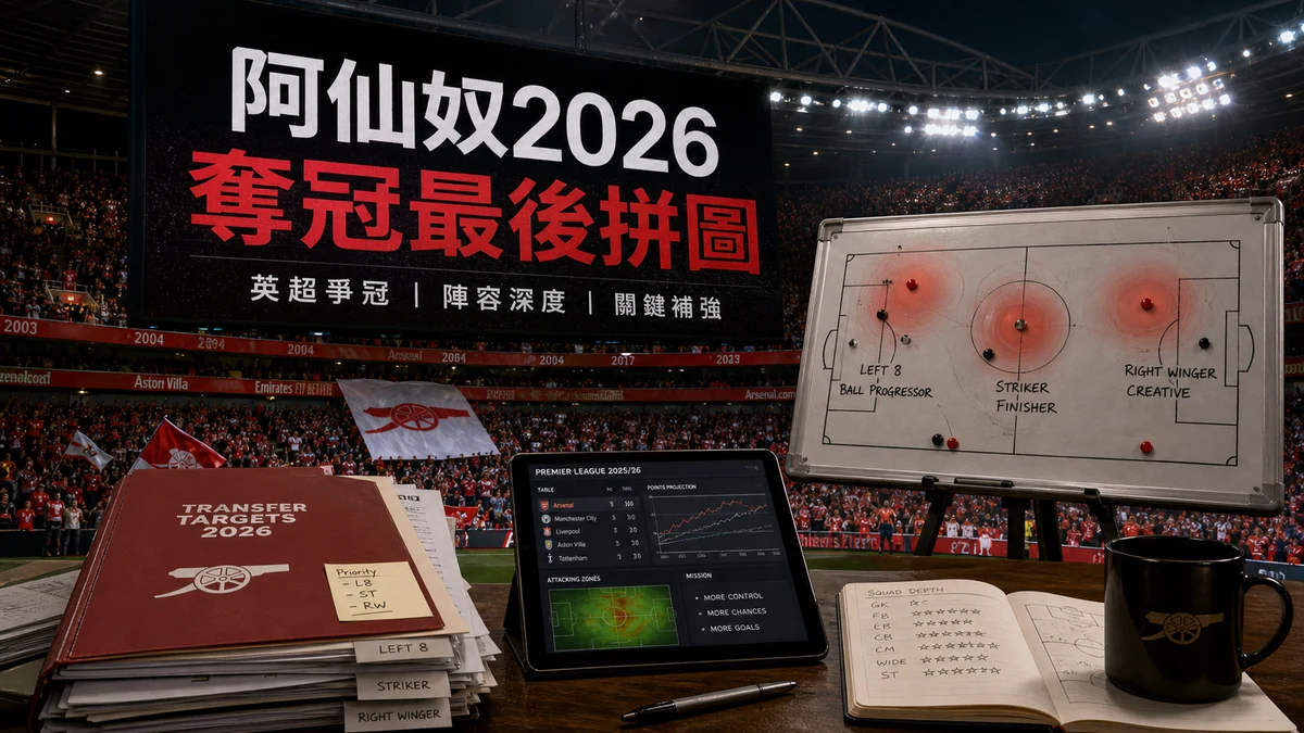英超爭冠形勢:阿仙奴2026奪冠最後拼圖