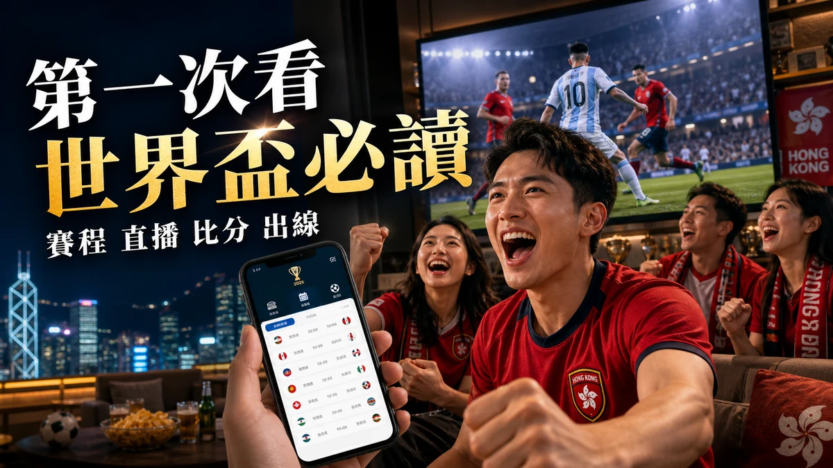 世界盃2026新手入門香港版:看懂直播、即時比分與出線形勢
