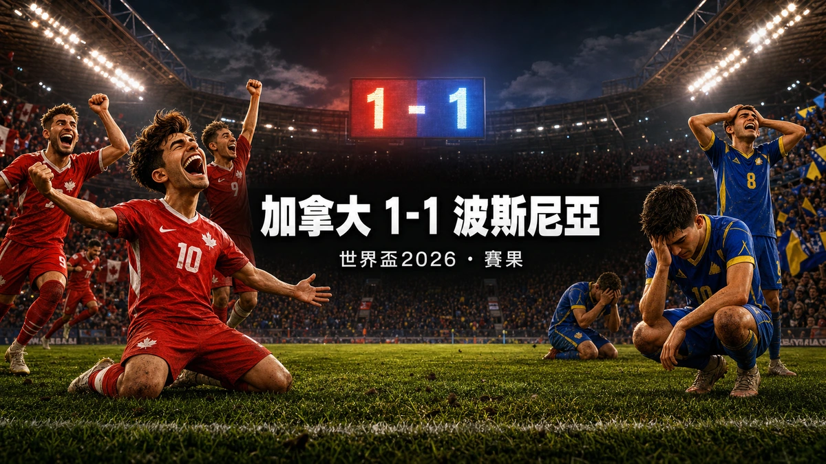 加拿大1-1波斯尼亞賽果:Cyle Larin追平,B組主辦國首戰一分與出線形勢