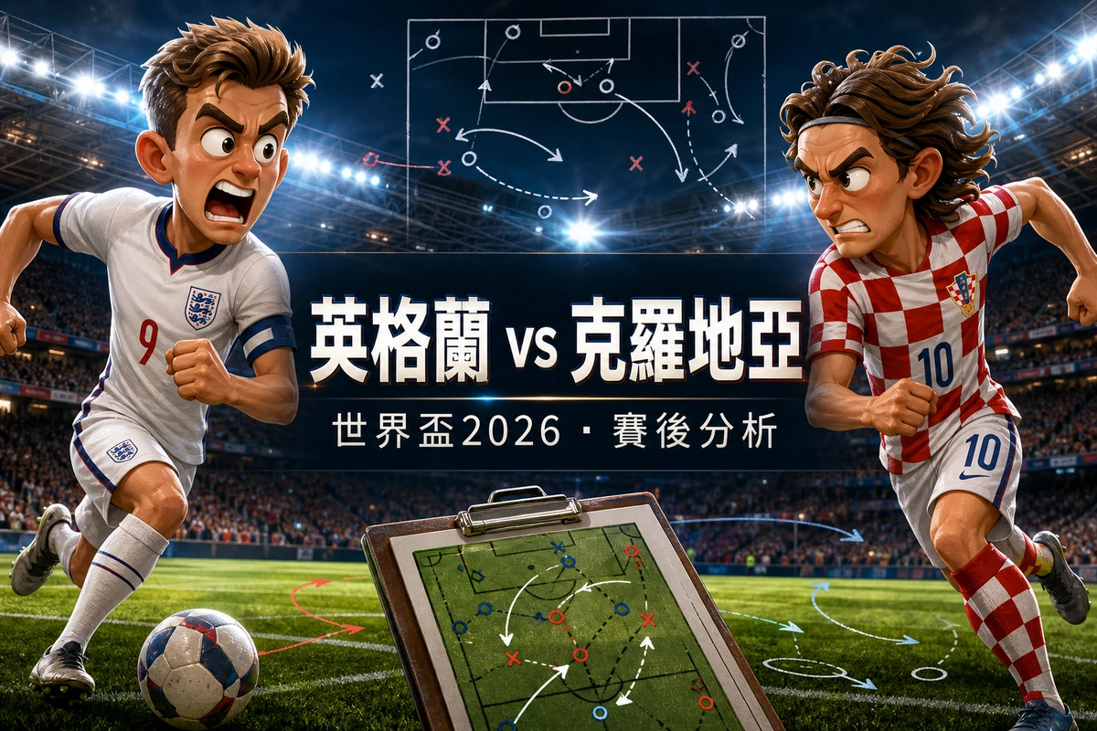 英格蘭4-2克羅地亞賽後分析|簡尼梅開二度、上半場兩失球的防守隱憂與L組形勢