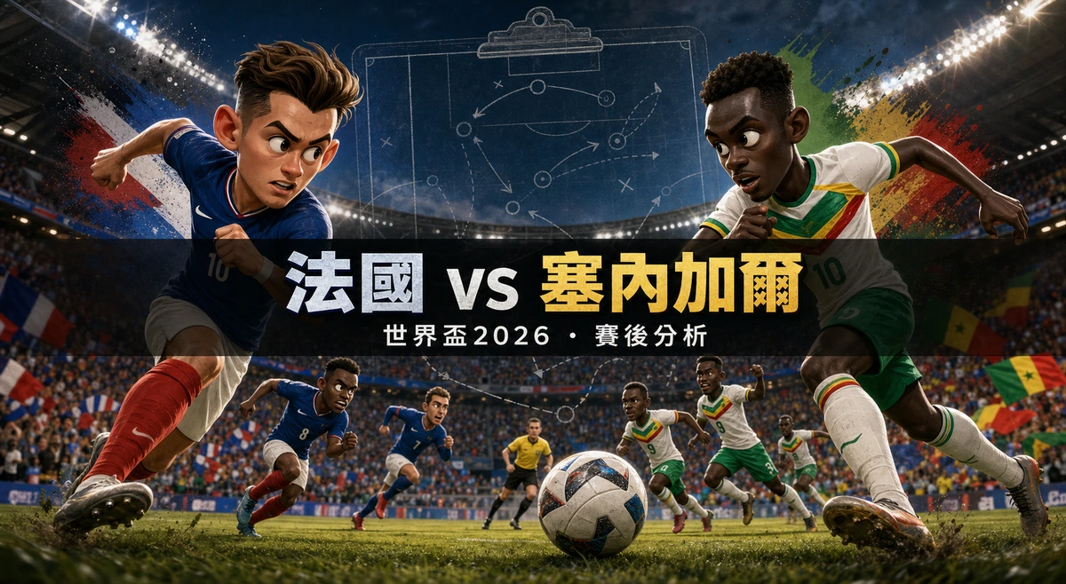 法國3-1塞內加爾賽後分析|麥巴比下半場接管全場、上半場低迷的隱憂與I組形勢