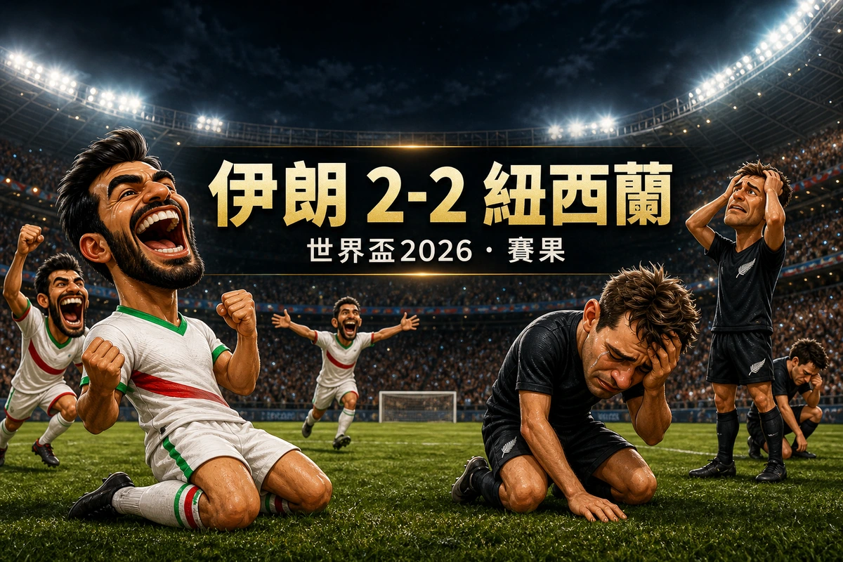 世界盃2026|伊朗 2-2 紐西蘭賽果:H組分組賽香港時間6月16日完場整理