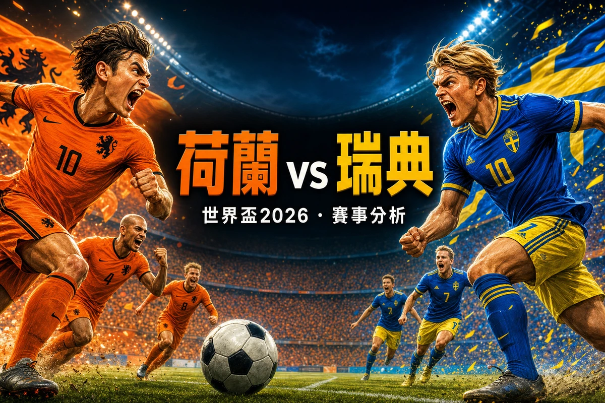 世界盃2026 荷蘭5-1瑞典賽後分析｜瑞典射門16-10反佔多 為何仍崩盤？高文變陣與F組形勢