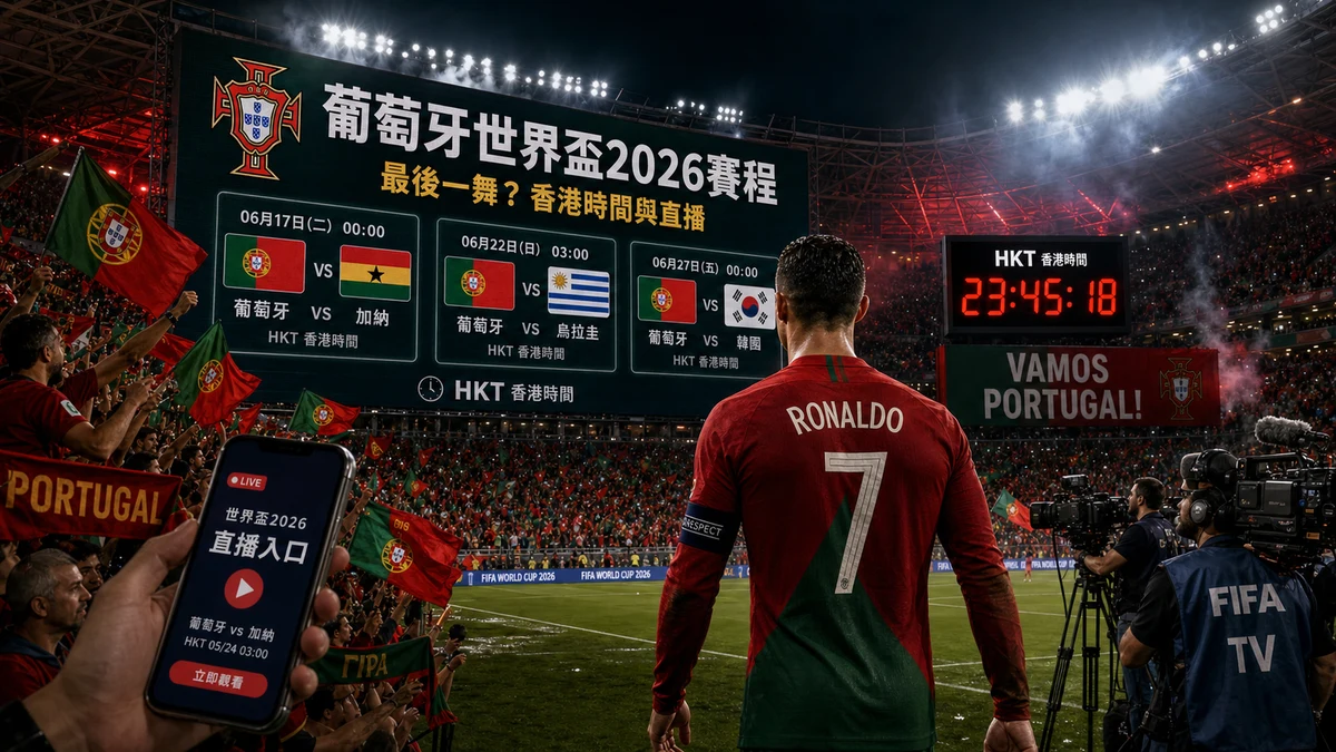 葡萄牙世界盃2026賽程：基斯坦奴朗拿度最後一舞？香港時間與直播 | GamePlus 體育資訊站