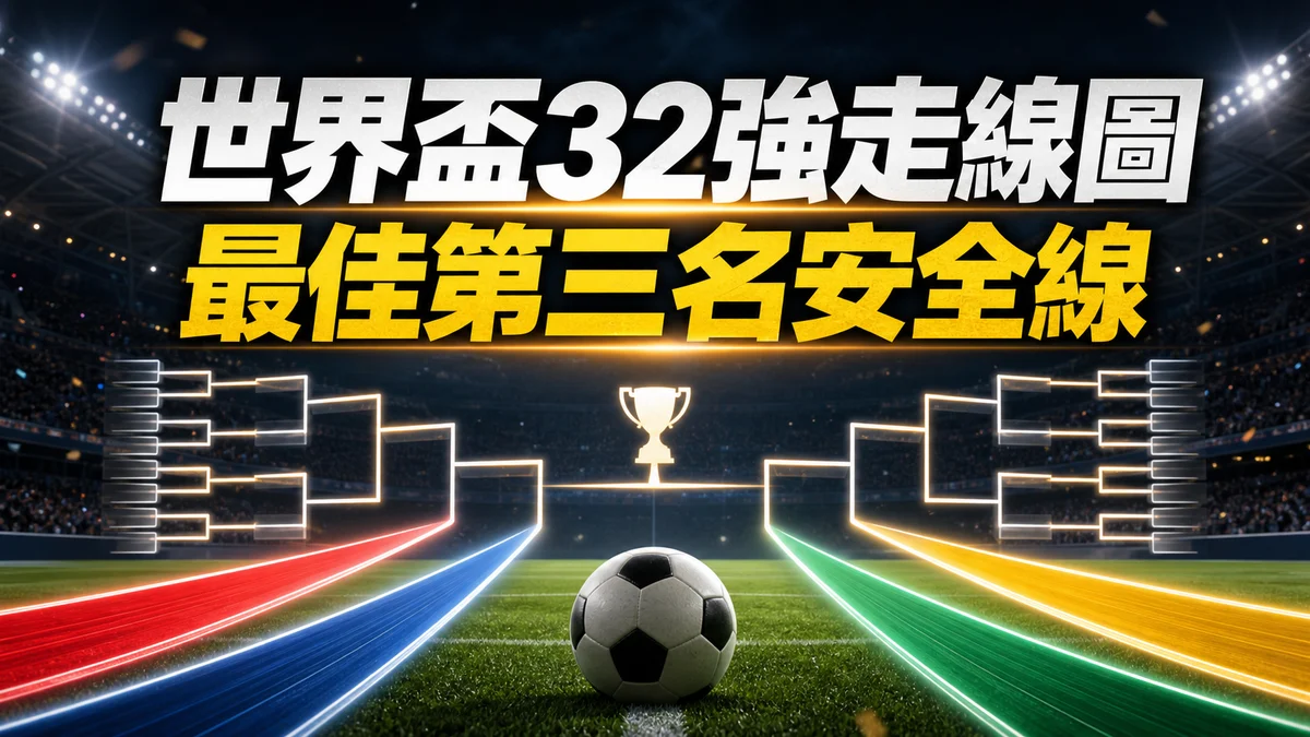 世界盃走線圖2026:32強對戰表、出線圖與最佳第三名即時更新