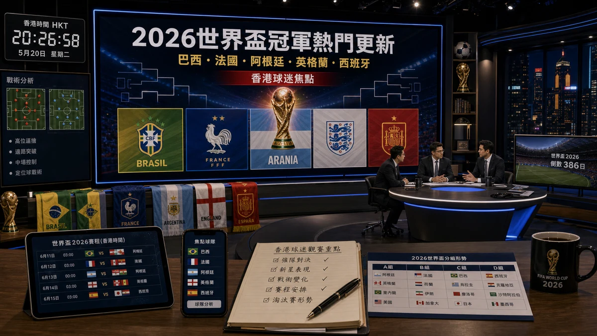 世界盃2026冠軍熱門：六強爭奪分析