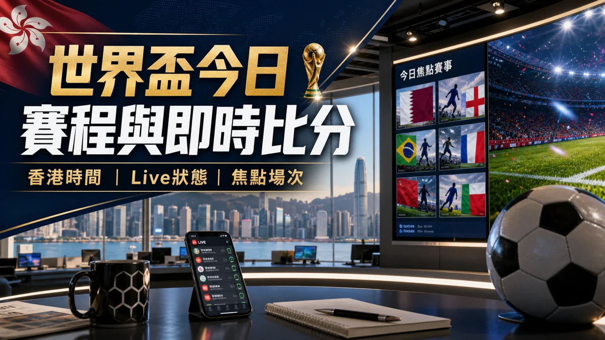 世界盃2026今日賽程與即時比分香港時間：逐日對賽、開賽時間與賽果入口